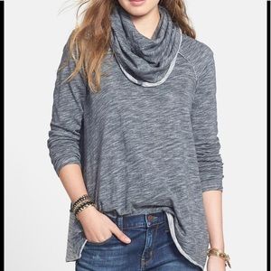 Free People Beach Cocoon Cowl Neck Shirt